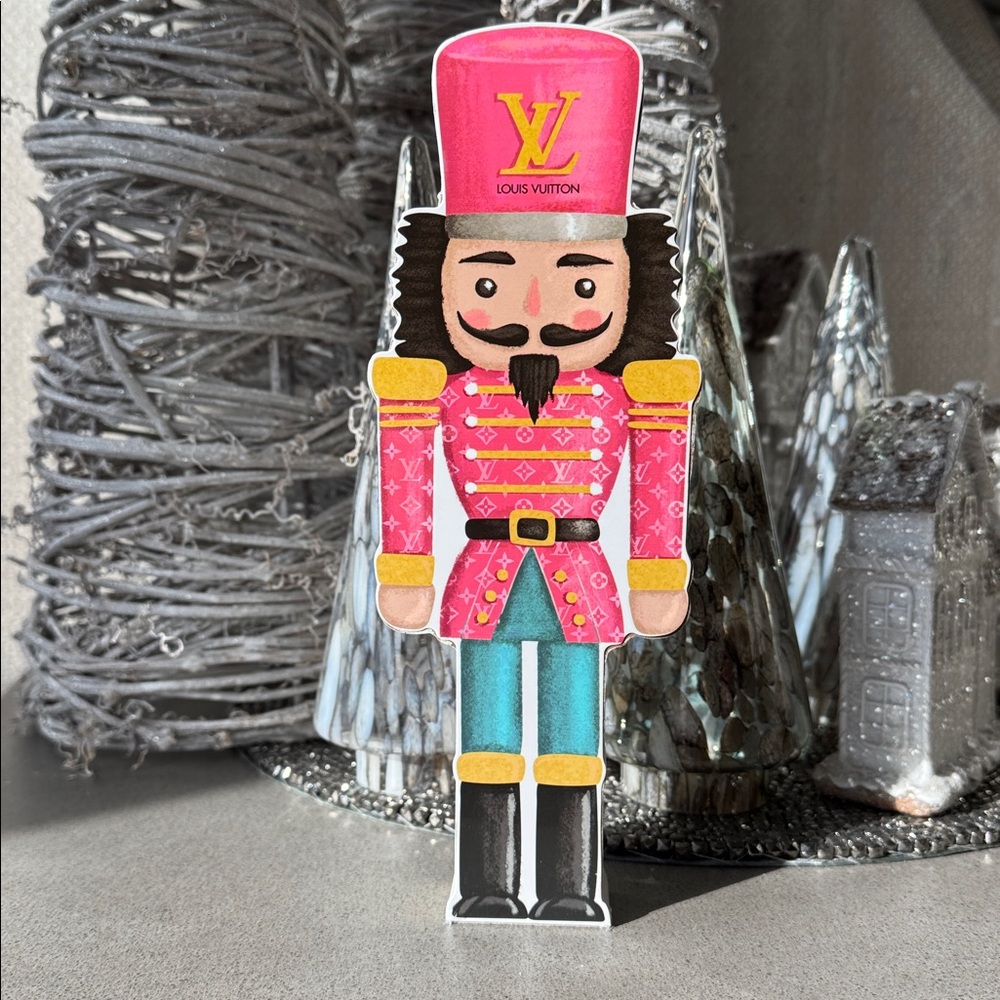 LOUIS VUITTON Nutcracker Holiday Luxury Designer 3D Wooden Table Top Home Decor